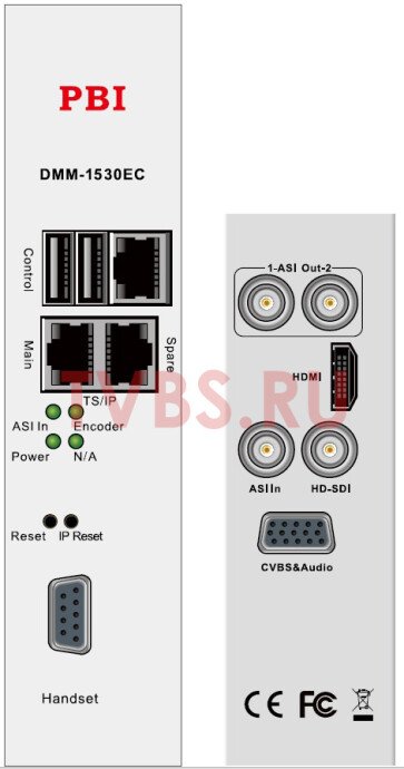 КОДЕР H.264/HD С SDI/ASI/MUX/IP - DMM-1530EC-40 PBI КОДЕР H.264/HD С SDI/ASI/MUX/IP - DMM-1530EC-40 PBI