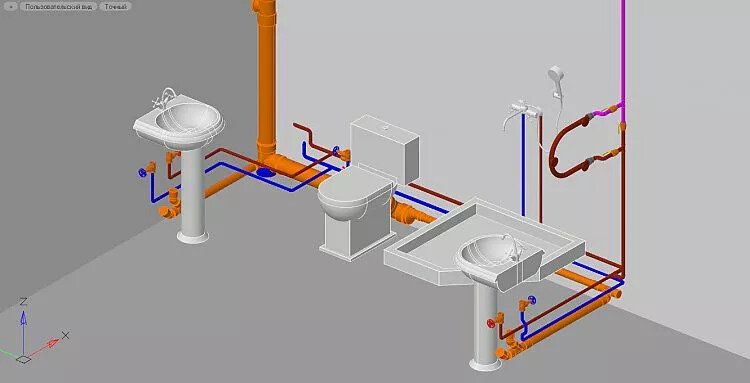 Продукт Model Studio CS Водоснабжение и канализация картинка 1 Скриншот Model Studio CS Водоснабжение и канализация картинка 1