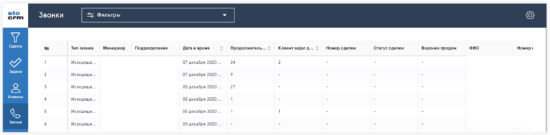 Продукт STOCRM Скриншот STOCRM