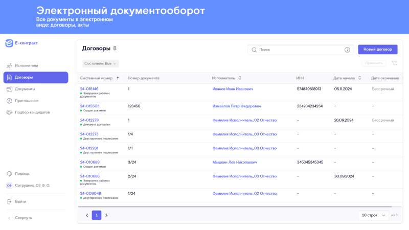 Скриншот Е-контракт картинка 5