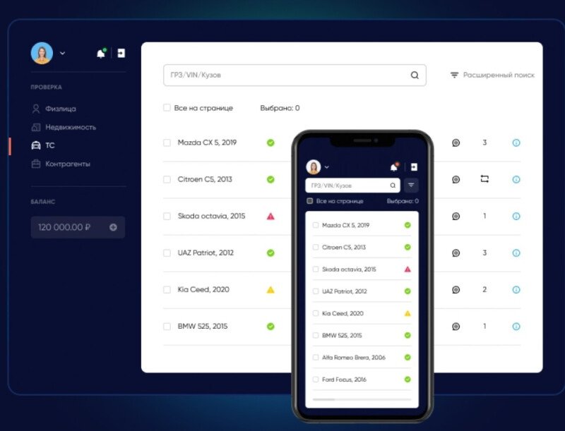 Скриншот Datadev business platform