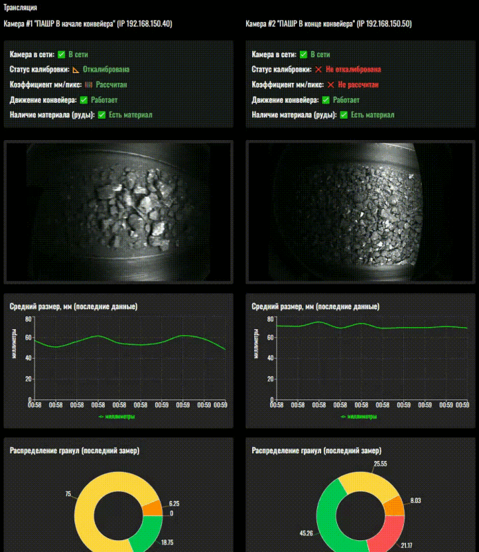 Продукт Система анализа гранулометрического состава вещества картинка 4 Скриншот Система анализа гранулометрического состава вещества картинка 4