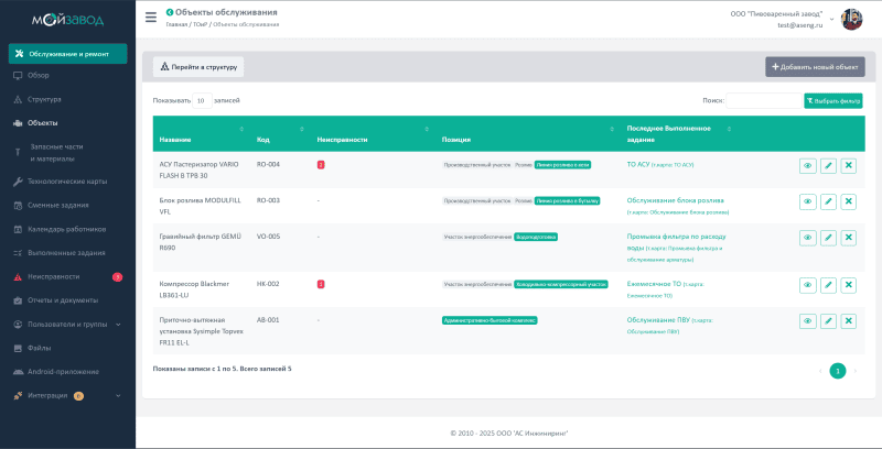 Продукт "МОЙ ЗАВОД" картинка 4 Скриншот "МОЙ ЗАВОД" картинка 4