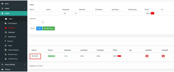 Скриншот TalkBank Platform