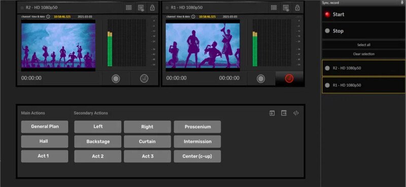 Скриншот ПО «VRec»