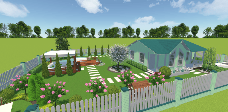 Продукт Ландшафтный Дизайн 3D картинка 1 Скриншот Ландшафтный Дизайн 3D картинка 1