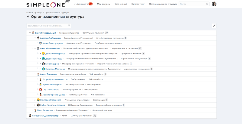Скриншот SimpleOne HRMS картинка 2