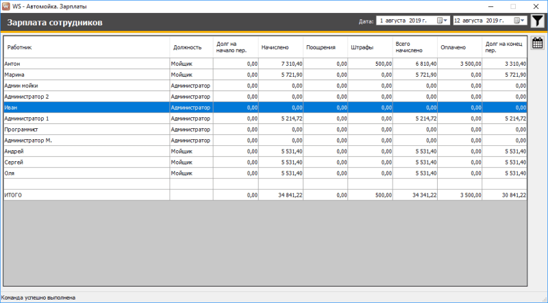 Продукт WS. Автомойка картинка 4 Скриншот WS. Автомойка картинка 4