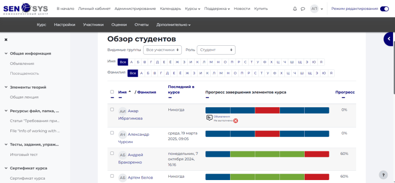 Продукт LMS Moodle «Быстрый старт» картинка 1 Скриншот LMS Moodle «Быстрый старт» картинка 1
